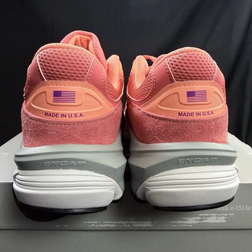 Size 11 New Balance 990 Made in USA Men's Shoes Sunrise Rose Salmon U990SR6